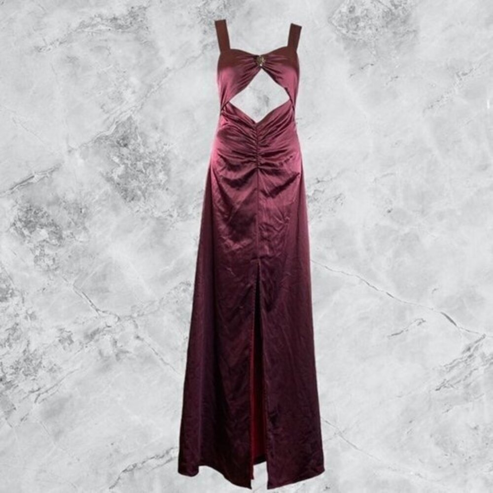 Tularosa Anney Maxi Cut Out Dress - Wine